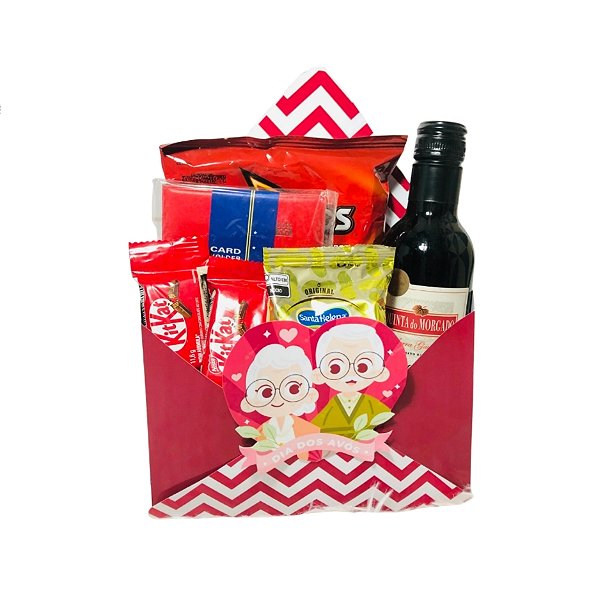 Cesta Envelope – Momentos de Celebração 2 🍷🎁