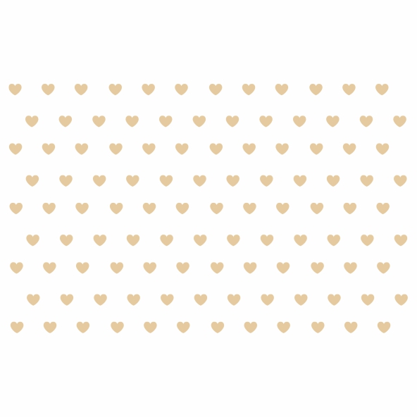 Decalque para Porcelana - Coração Mini Lustre Bronze
