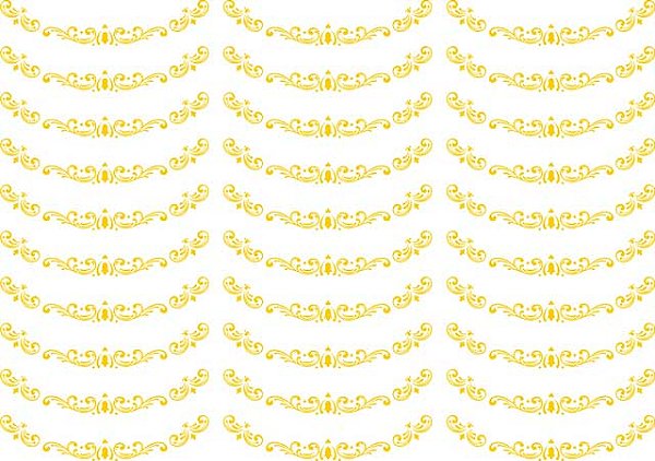 Decalque para Porcelana - Arabesco Borda Mini Ouro