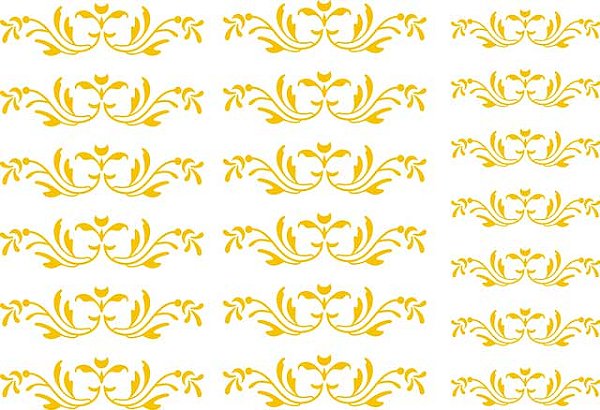 Decalque para Porcelana - Arabesco Delicado Ouro
