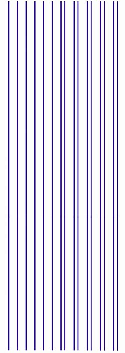 Decalque para Porcelana - Frisos Azul Marinho