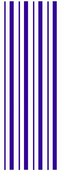 Decalque para Porcelana - Frisos Largos Azul Marinho