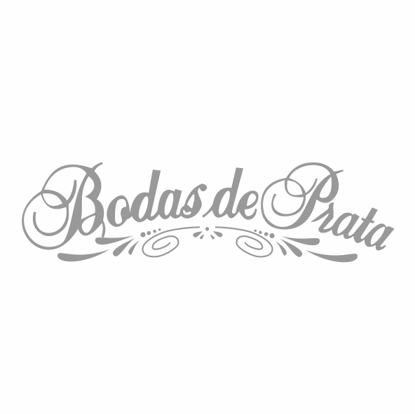 Bodas de Prata - Escrito 4cm - Decalque para Porcelana