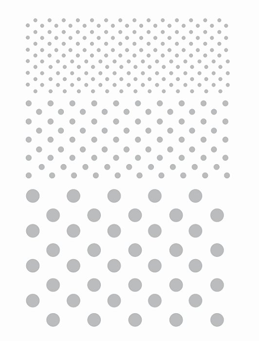 Decalque para Porcelana - Bolinhas Cinza 93V1000