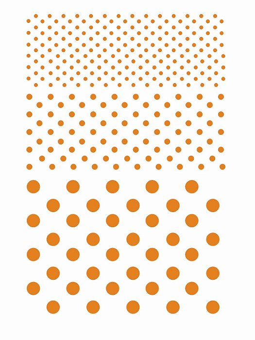 Decalque para Porcelana - Bolinhas Laranja 93H1002