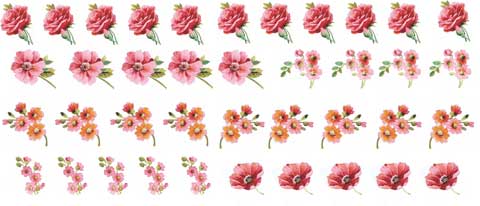 Decalque para Porcelana - Flores Ternura Complementos