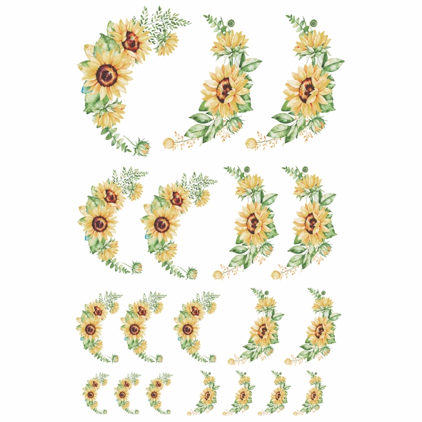 Decalque para Porcelana - Girassol