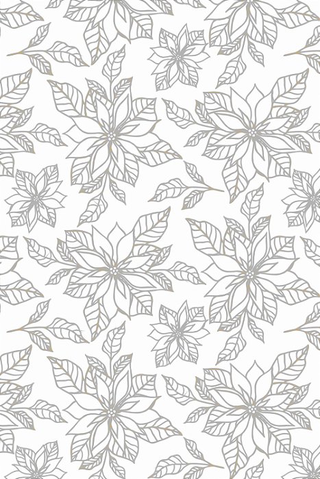 Decalque para Porcelana - Natal Tapete Flor do Espírito Santo - BRANCO PORCELANA (vide descrição)