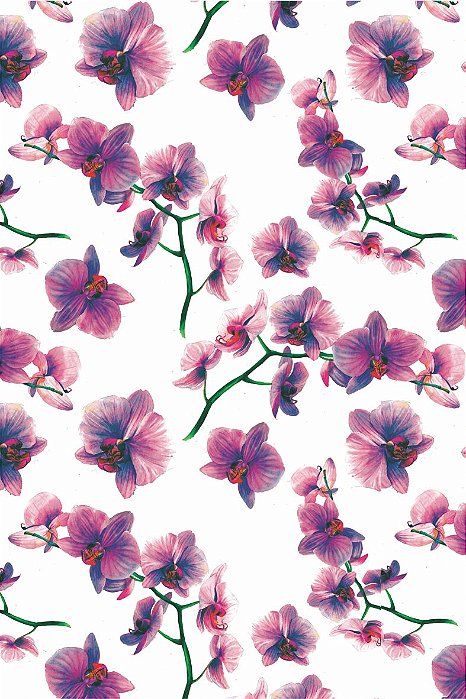 Decalque para Porcelana - Tapete Orquídeas