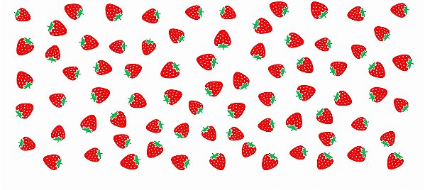 Decalque para Porcelana - Frutinhas Morango