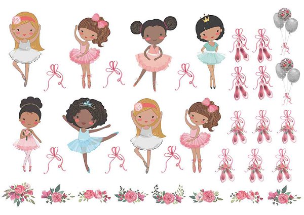 Decalque para Porcelana - Bailarinas