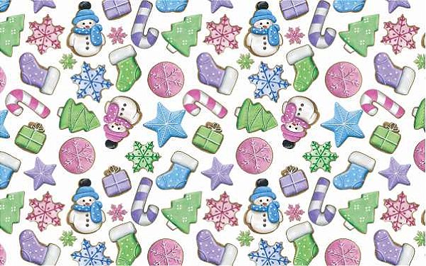 Decalque para Porcelana - Natal Cookies