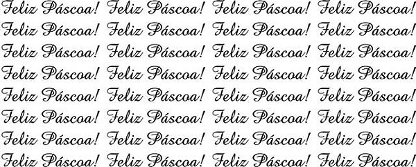 Decalque para Porcelana - Feliz Páscoa