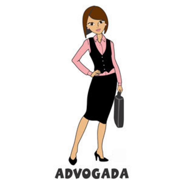 Decalque para Porcelana - Advogada Fashion