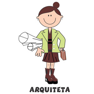 Decalque para Porcelana - Arquiteta