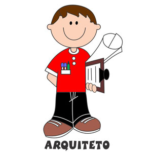 Decalque para Porcelana - Arquiteto