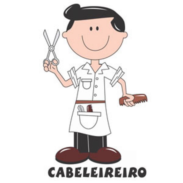 Decalque para Porcelana - Cabeleireiro