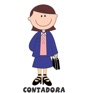 Decalque para Porcelana - Contadora