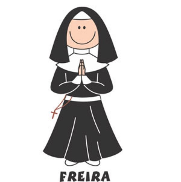 Decalque para Porcelana - Freira