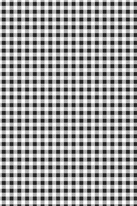 Decalque para Porcelana - Tapete Xadrez Preto