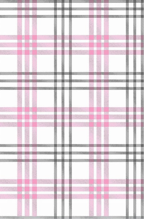 Decalque para Porcelana - Tapete Xadrez Largo (Bicolor) - Rosa e Cinza