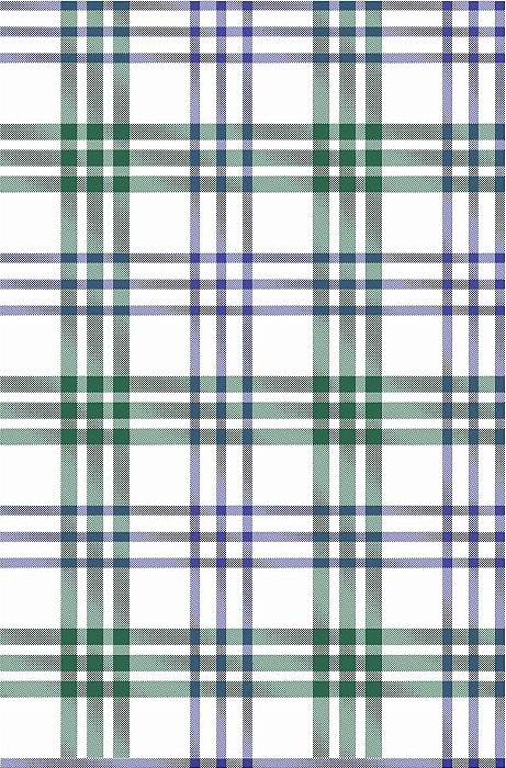 Decalque para Porcelana - Tapete Xadrez Largo (Bicolor) - Verde Bandeira e Azul Marinho