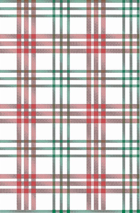 Decalque para Porcelana - Tapete Xadrez Largo (Bicolor) - Verde Cromo e Vermelho