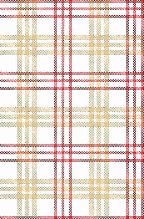 Decalque para Porcelana - Tapete Xadrez Largo (Bicolor) - Vermelho e Marrom Planalto