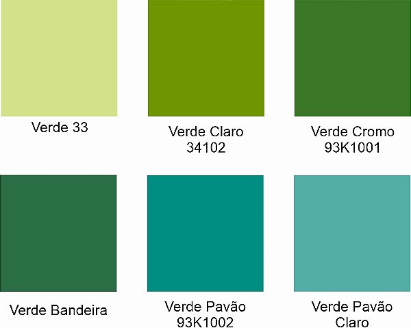 Tintas para Porcelana - Verdes