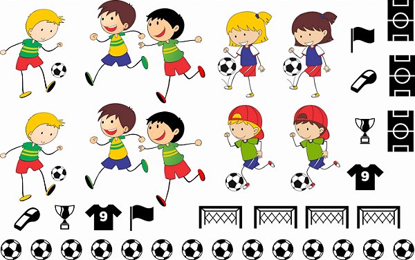 Decalque para Porcelana - Futebol