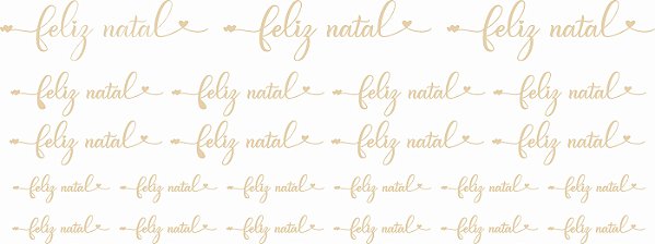 Decalque para Porcelana - Feliz Natal Lettering METALIZADO DOURADO