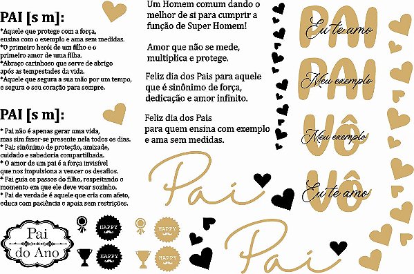 Decalque para Porcelana - Pai Definição