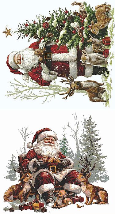 Decalque para Porcelana - Noel na Floresta GG