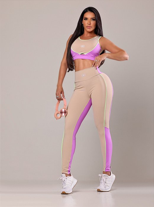Conjunto Luma Nude Com Lilas