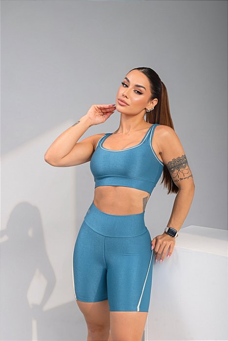 Conjunto Musa Azul Croco