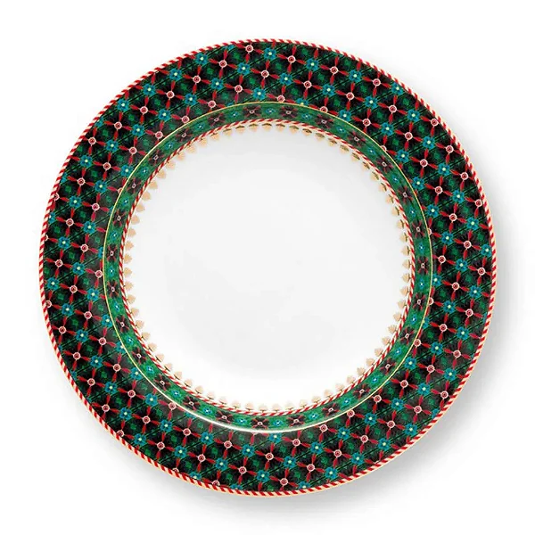 Prato de jantar Clover Green - berry blues