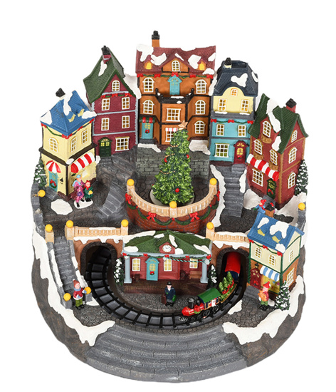 Adono Vila Natalina Led Colorido ,musical- Grillo