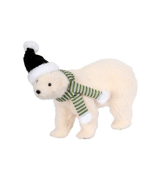 ENFEITE URSO POLAR 23CM