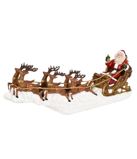 ADORNO PAPAI NOEL NO TRENO C LED