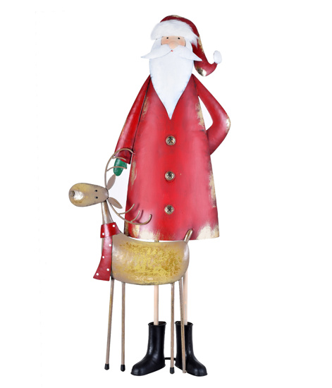 ADORNO NATALINO NOEL E RENA EM METAL