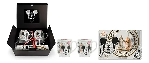 Set 2 Mugs/ Americano Mickey London