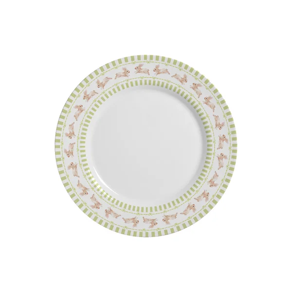 Prato Sobremesa Conto de Páscoa 21cm(conjunto 2 peças)