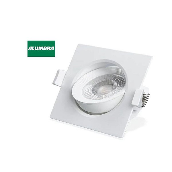 Spot Led Embutir Regulável Quadrado 6w Luz Branca 6000k Alumbra