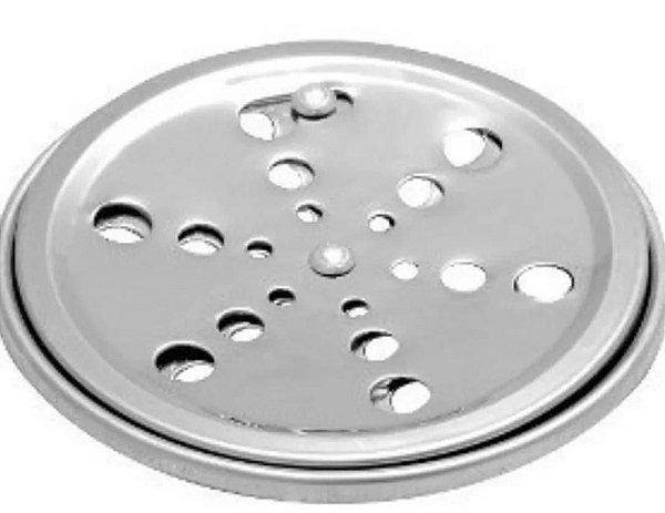 Ralo Redondo 10cm Inox Caixilho Porta Grelha Fecho Rotativo