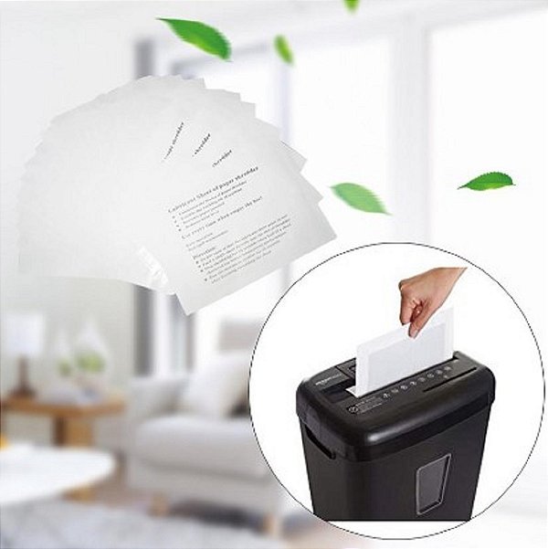 3 Folhas De Papel Óleo Lubrificante para fragmentadora de papel