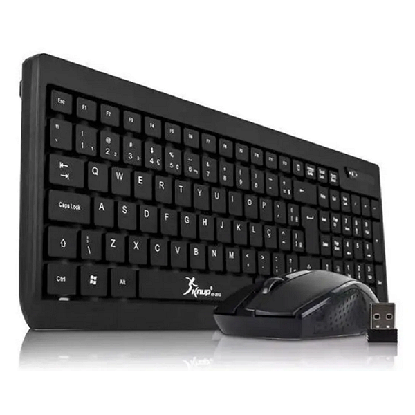 Kit Teclado e mouse bluetooth