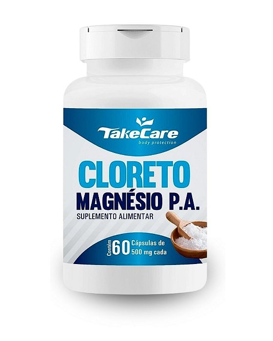 Cloreto de magnésio 60 cápsulas - take care