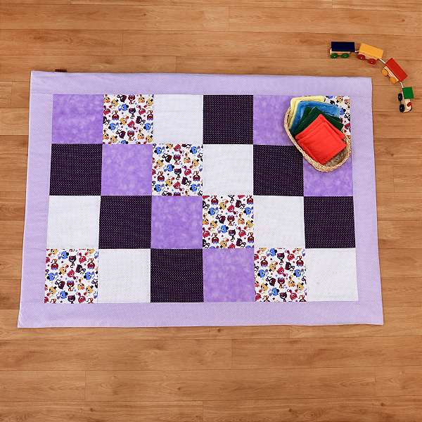 Tapete Patchwork Pedaços de Encanto - Lilás