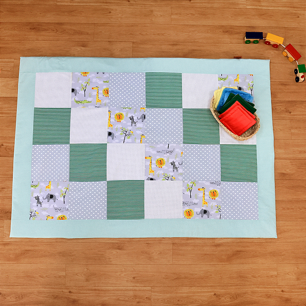 Tapete Patchwork Pedaços de Encanto - Verde