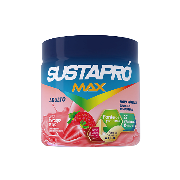 SUSTAPRÓ MAX MORANGO GREGO  400G